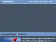 Tablet Screenshot of parliamentarygroup.com